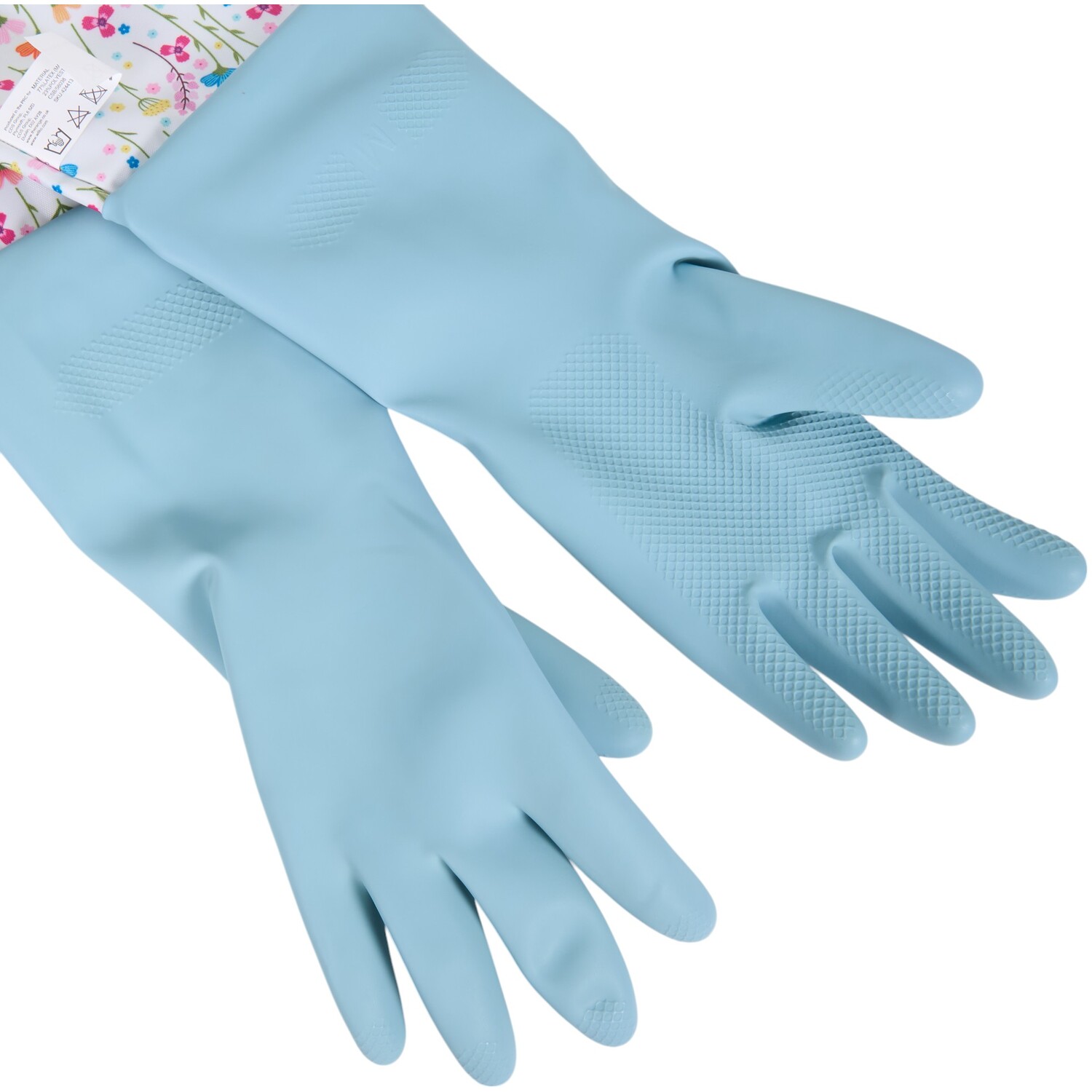 In Bloom Cleaning Gloves - Blue Image 2