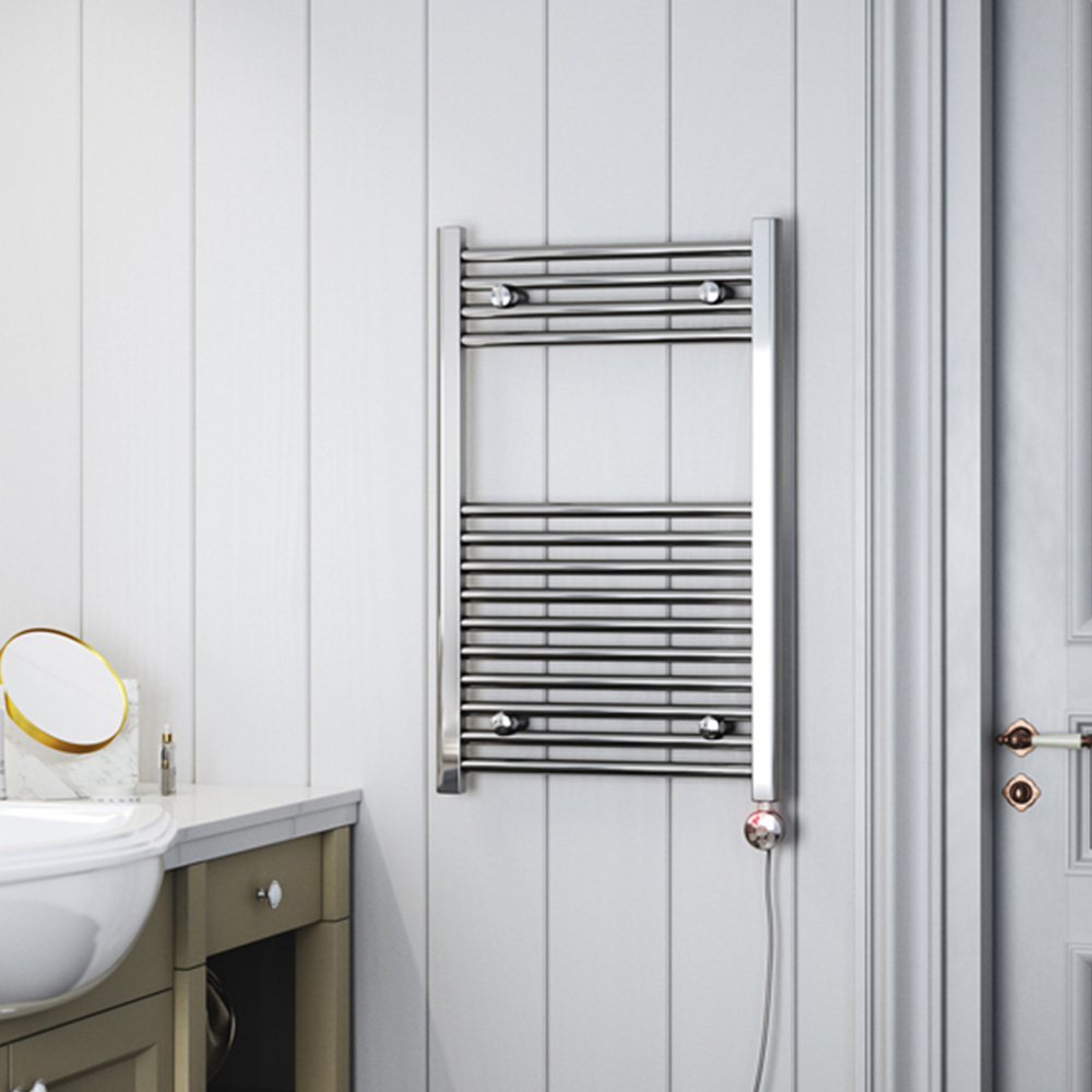 Terma Leo E 682BTU Chrome Electric Variable Temperature Towel Rail 800 x 500mm Image 6