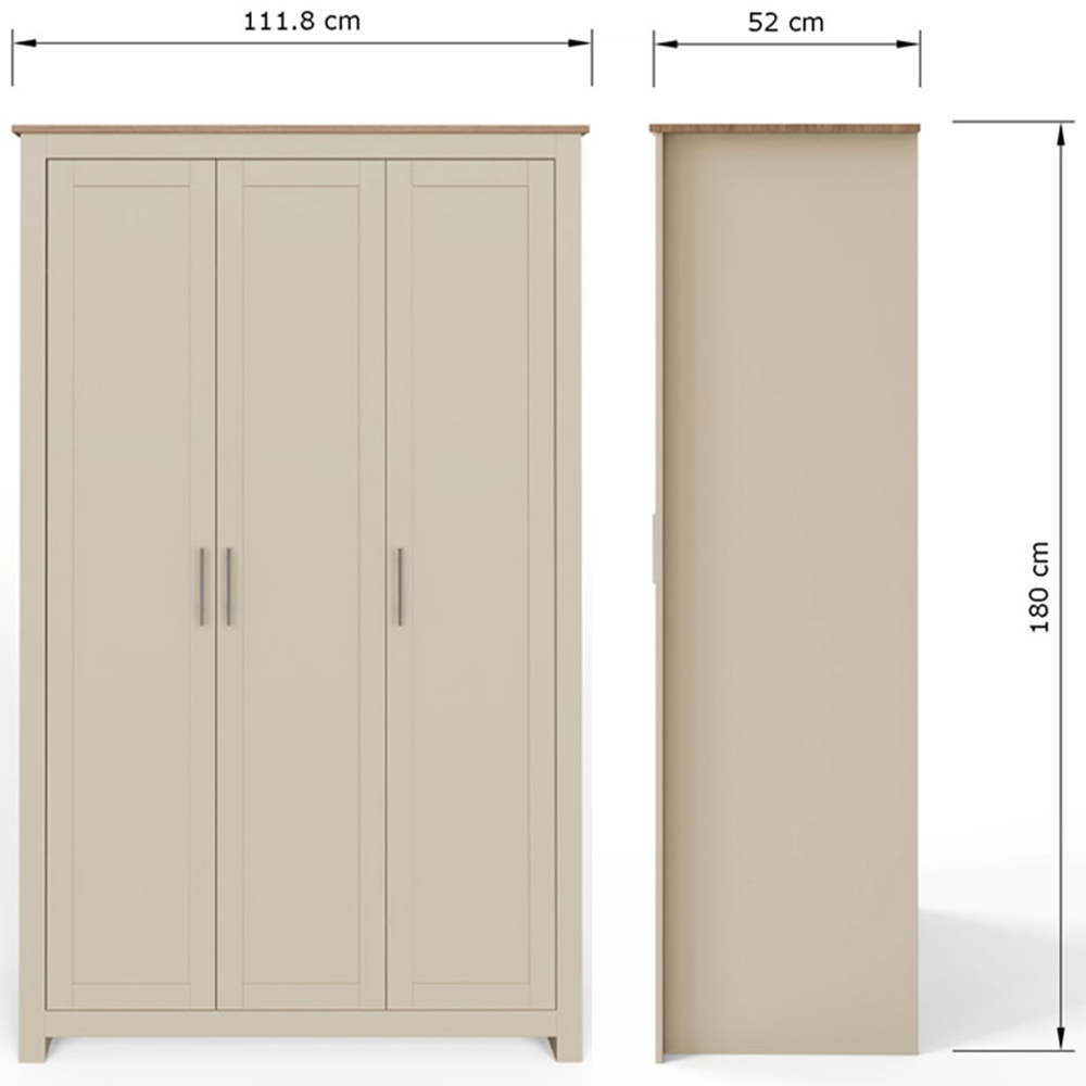 GFW Lancaster Cream 4 Piece Bedroom Furniture Set Image 9