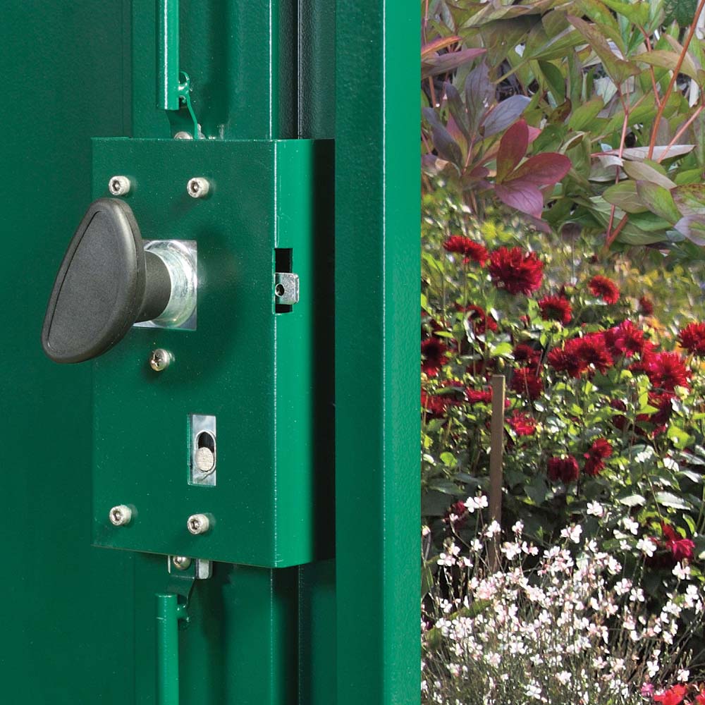 Asgard Annexe Secured by Design 6 x 3ft Double Door Green Caravan Storage Shed Image 6