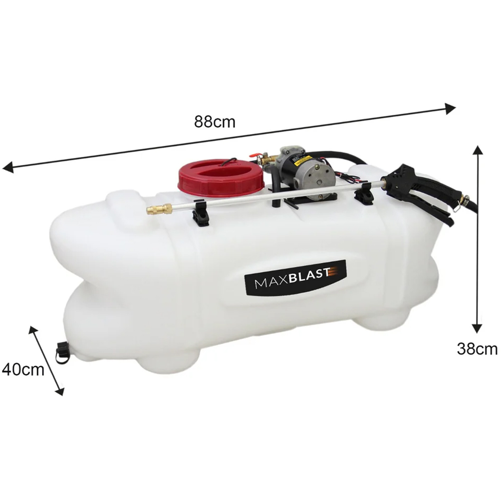 MonsterShop Maxblast 12V ATV Tipping Trailer and Sprayer 60L Image 6