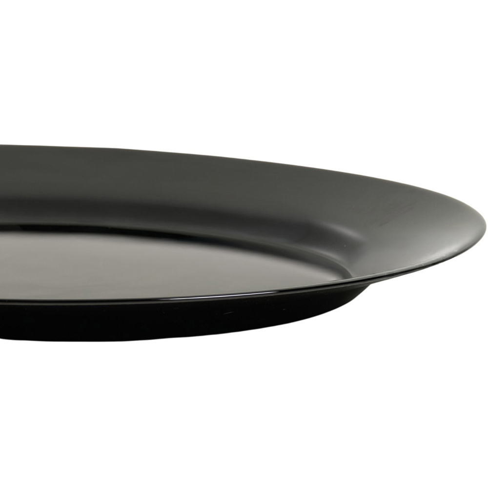 Denby Oval Steak Plate Black Image 2