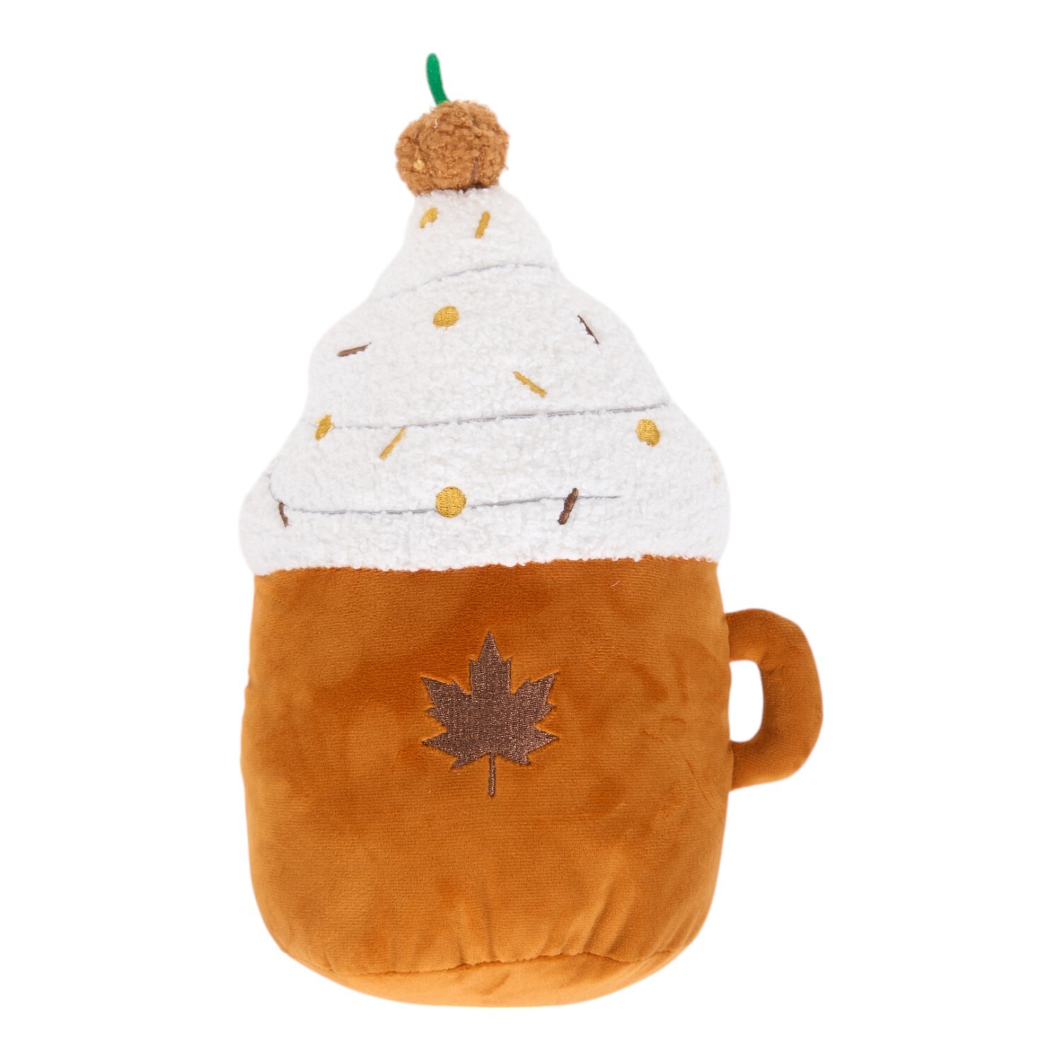 Pumpkin Spiced Shaped Cushion Brown Image 1