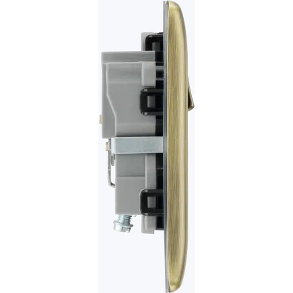 BG Nexus Metal 1 Gang Switch Antique Brass Image 3