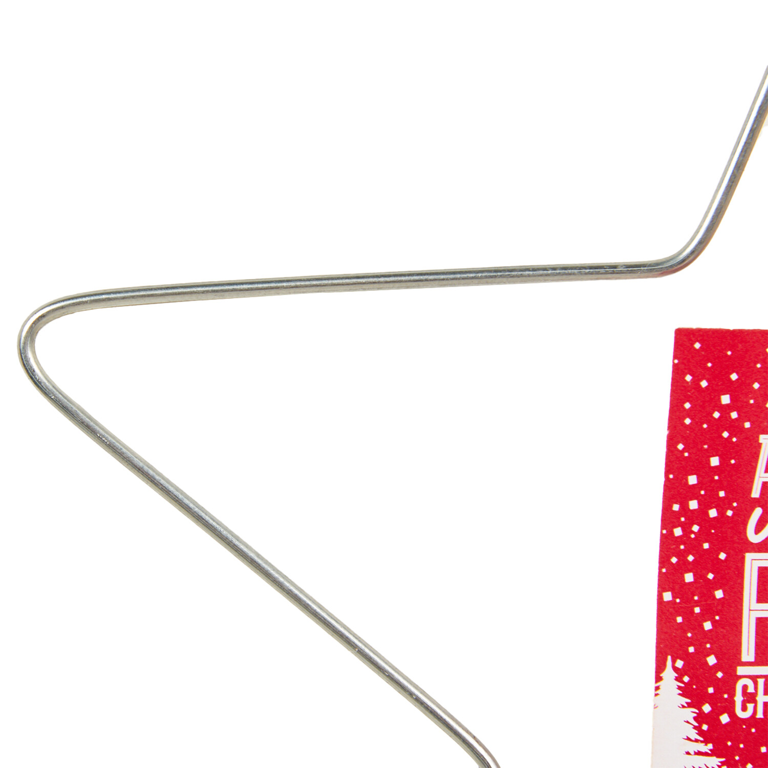 Metal Star or Tree Macrame Hoop - Silver Image 4