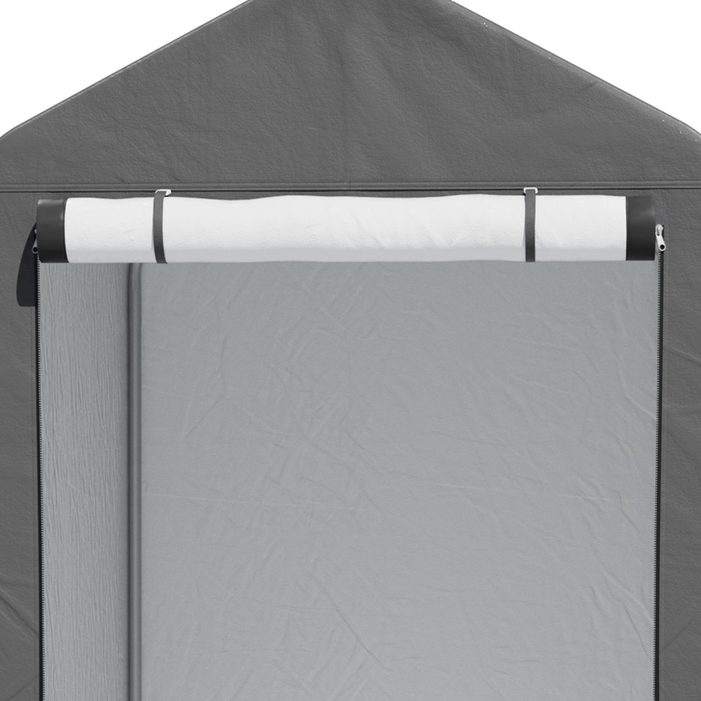 Living and Home 4 x 6ft Grey Foldable Waterproof Storage Shed Image 5