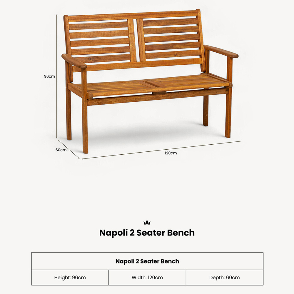 Royalcraft Napoli Wooden Bench Image 7