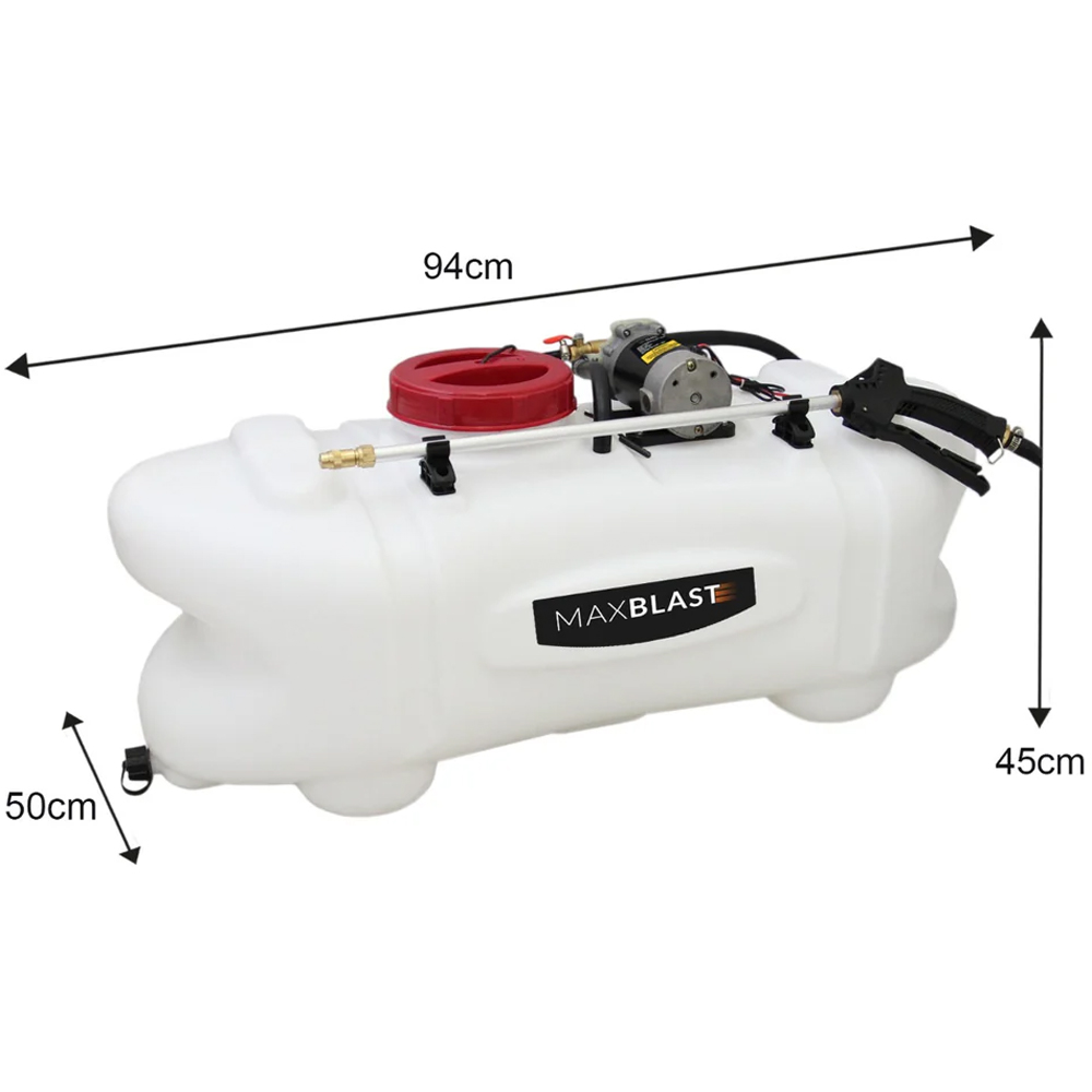 MonsterShop Maxblast 12V Off Road ATV Trailer and Sprayer 100L Image 7