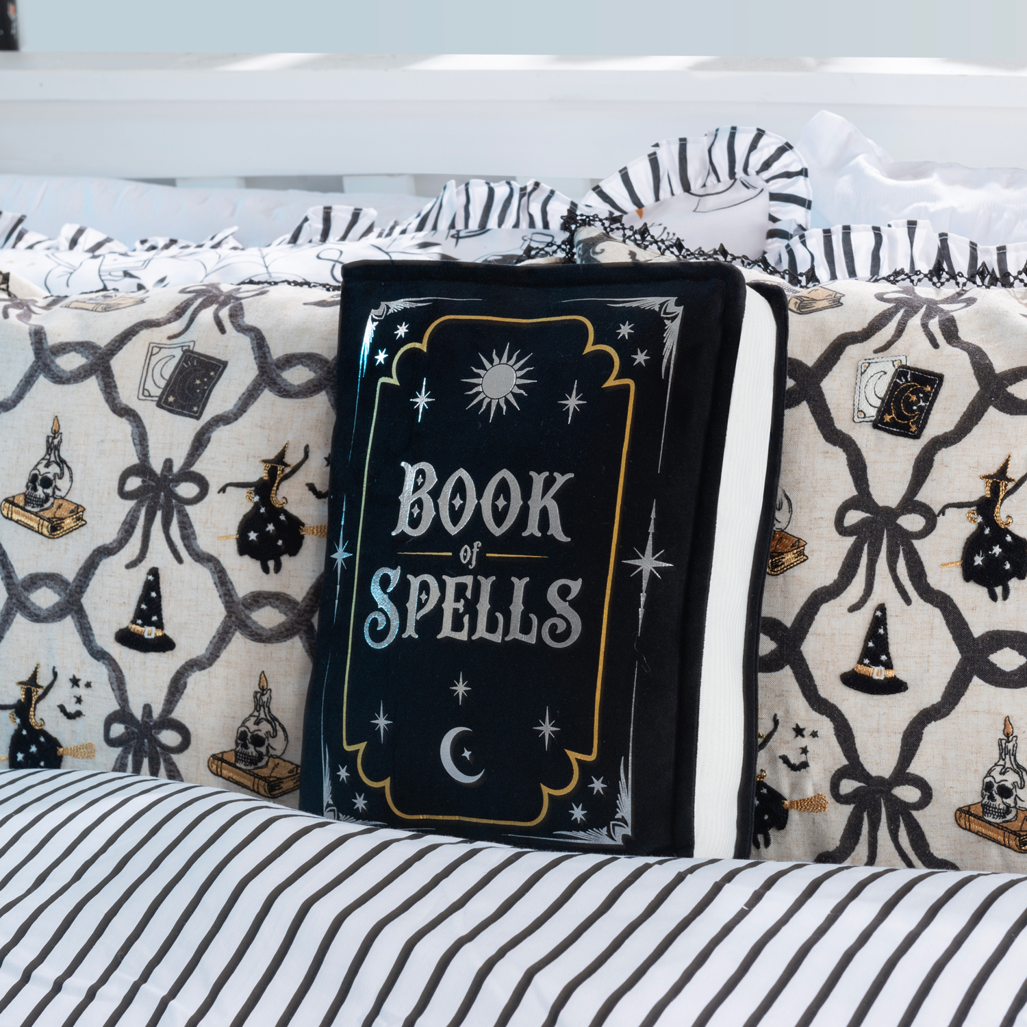 Spell Book Cushion Black Image 2