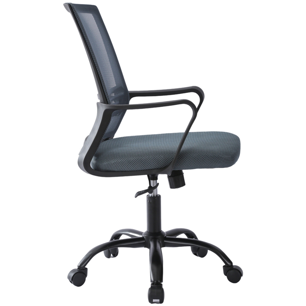 Dark Grey Mesh Back Swivel Height Adjustable Office Chair Image 4