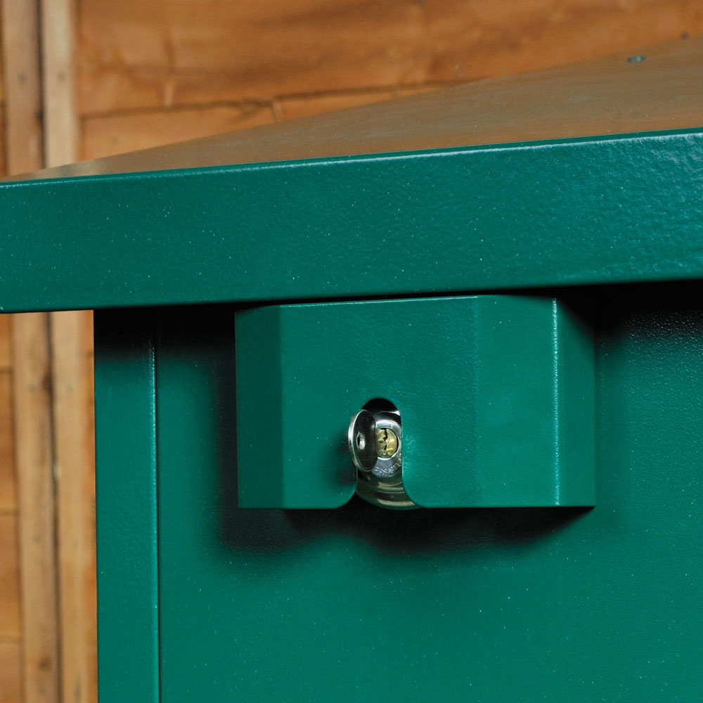 Asgard Access 7 x 4ft Double Door Grey Bike Storage Shed Image 5