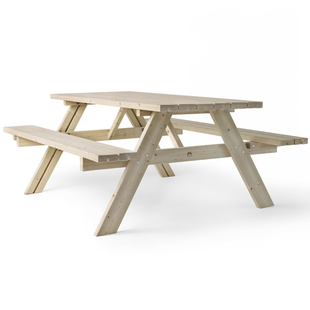 AMATA Ungurs Olive Wooden Picnic Table with Foldable Seats Image 2
