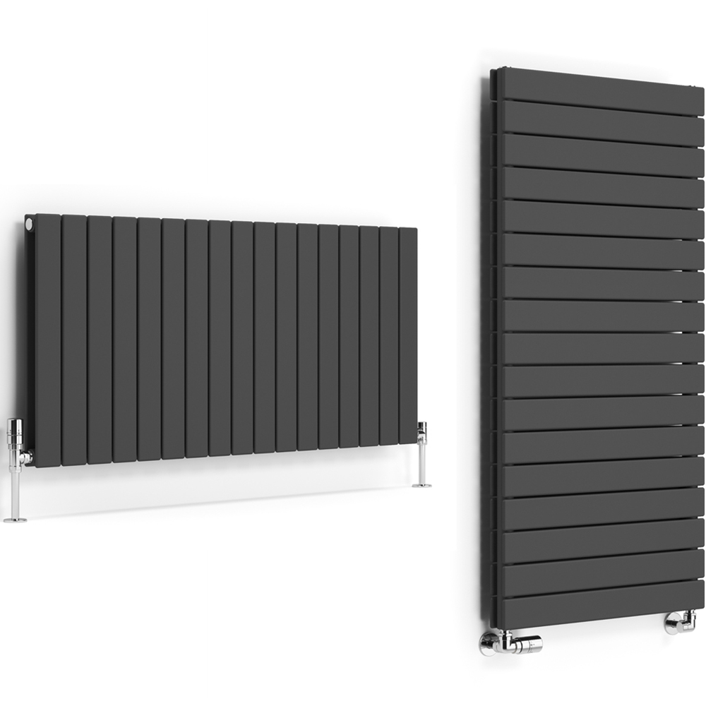 Terma Forte 4488 BTU Metallic Grey Double Panel Radiator 600 x 1254mm Image 3