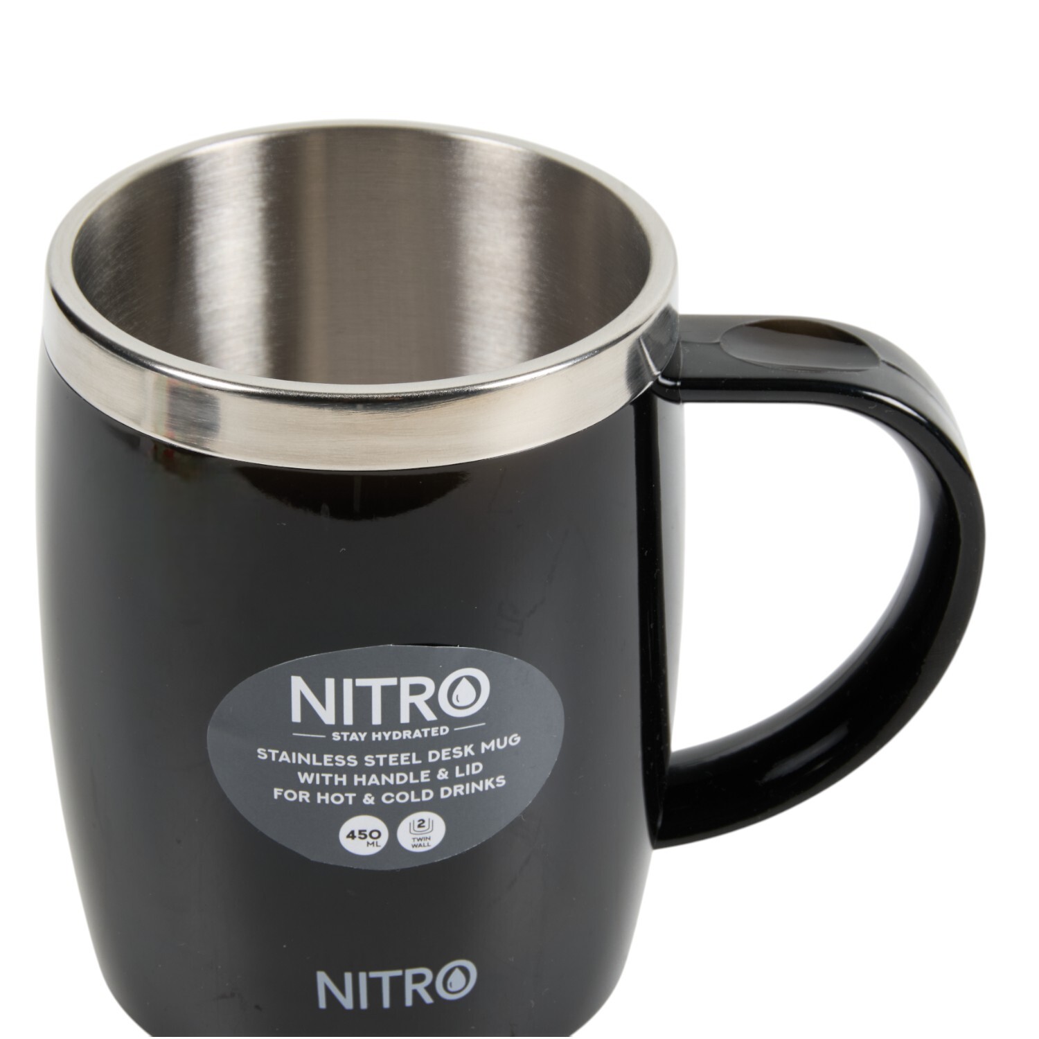 Nitro Desk Mug with LinerBlack Image 4