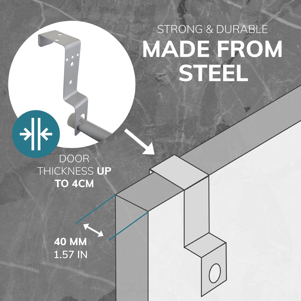 House of Home 5 Tier Over Door Rail 3.5 x 2ft Image 4