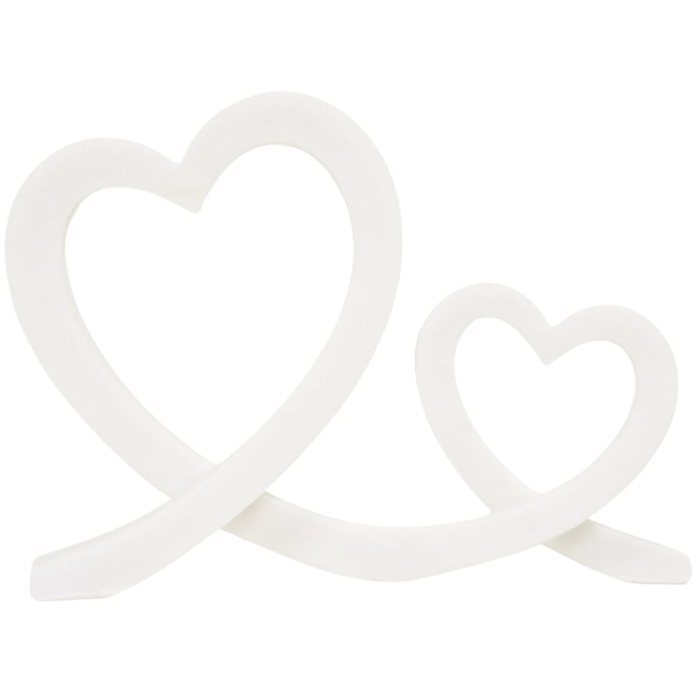 Double Heart Ornament Neutral Image 3