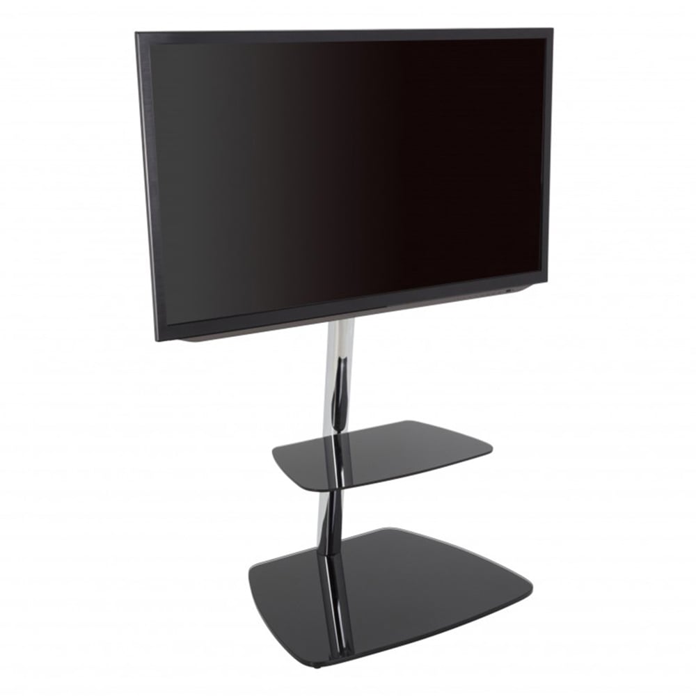 AVF Iseo Black Glass Pedestal TV Unit Image 3