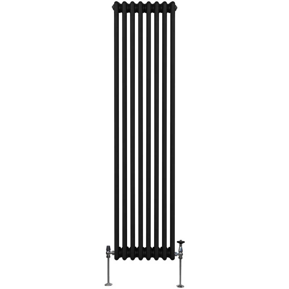 Monster Shop 5277 BTU Black Traditional 3 Column Radiator 1800 x 382mm Image 1