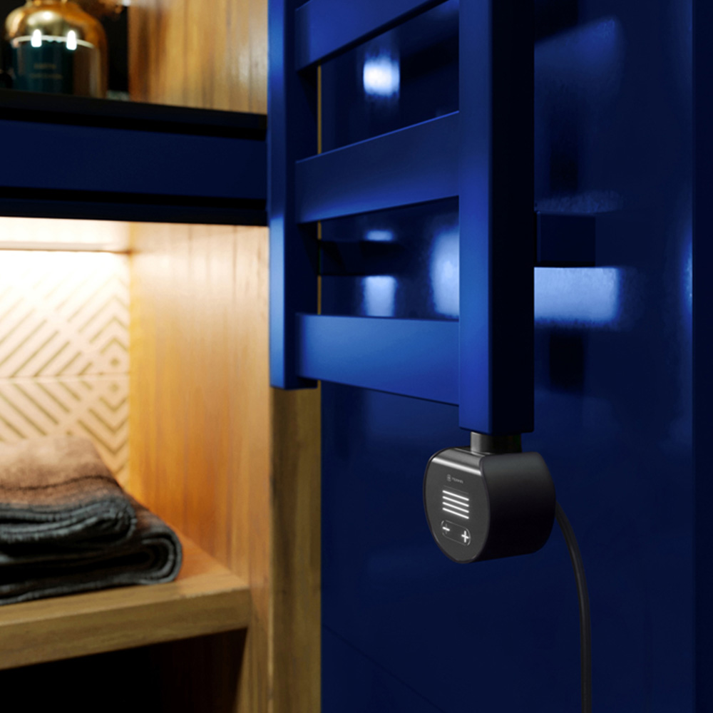 Terma Vivo Denim Electric Towel Rail with VEO Element Controller 1390 x 300mm Image 7