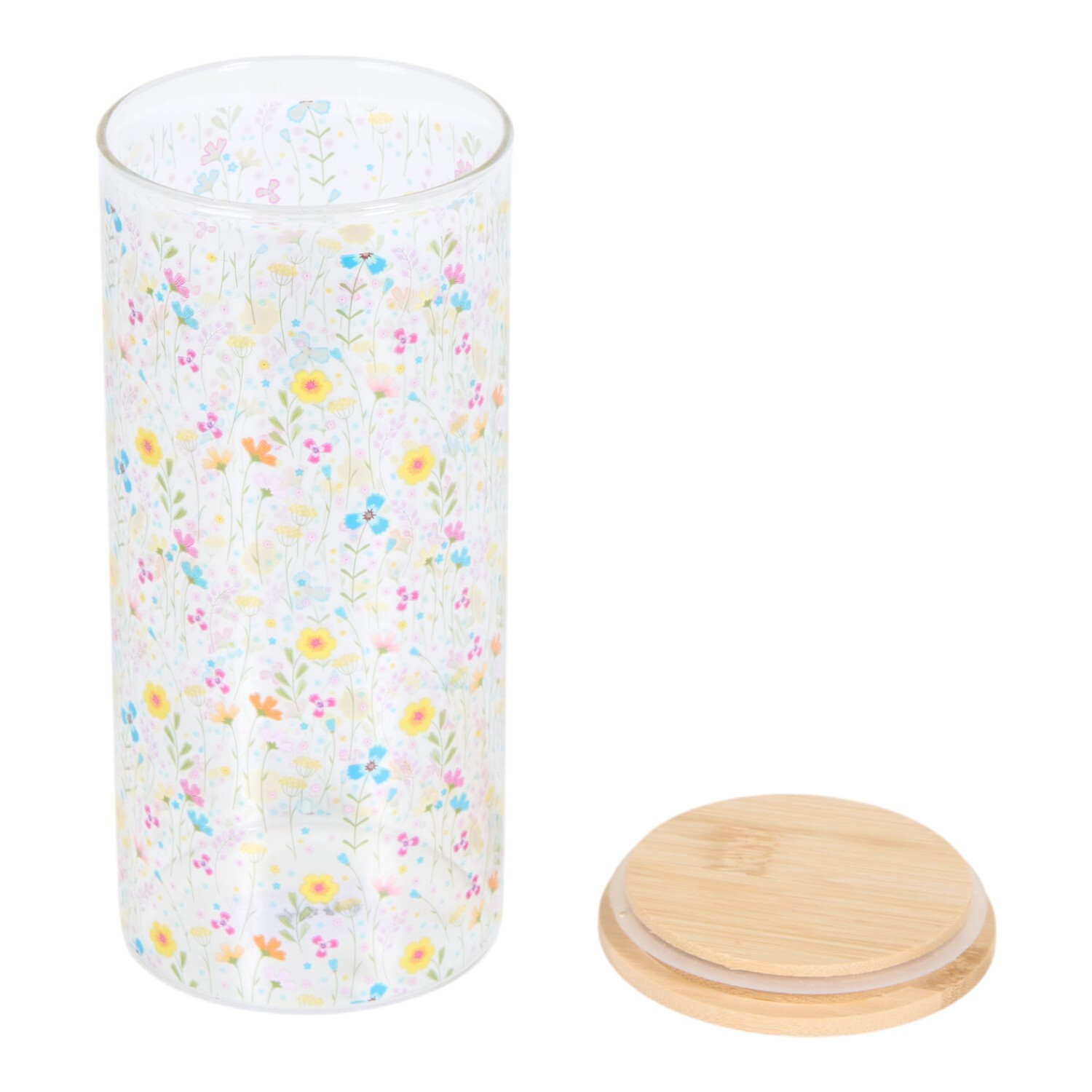 In Bloom Drinking Jar with Straw Multicolour Image 9