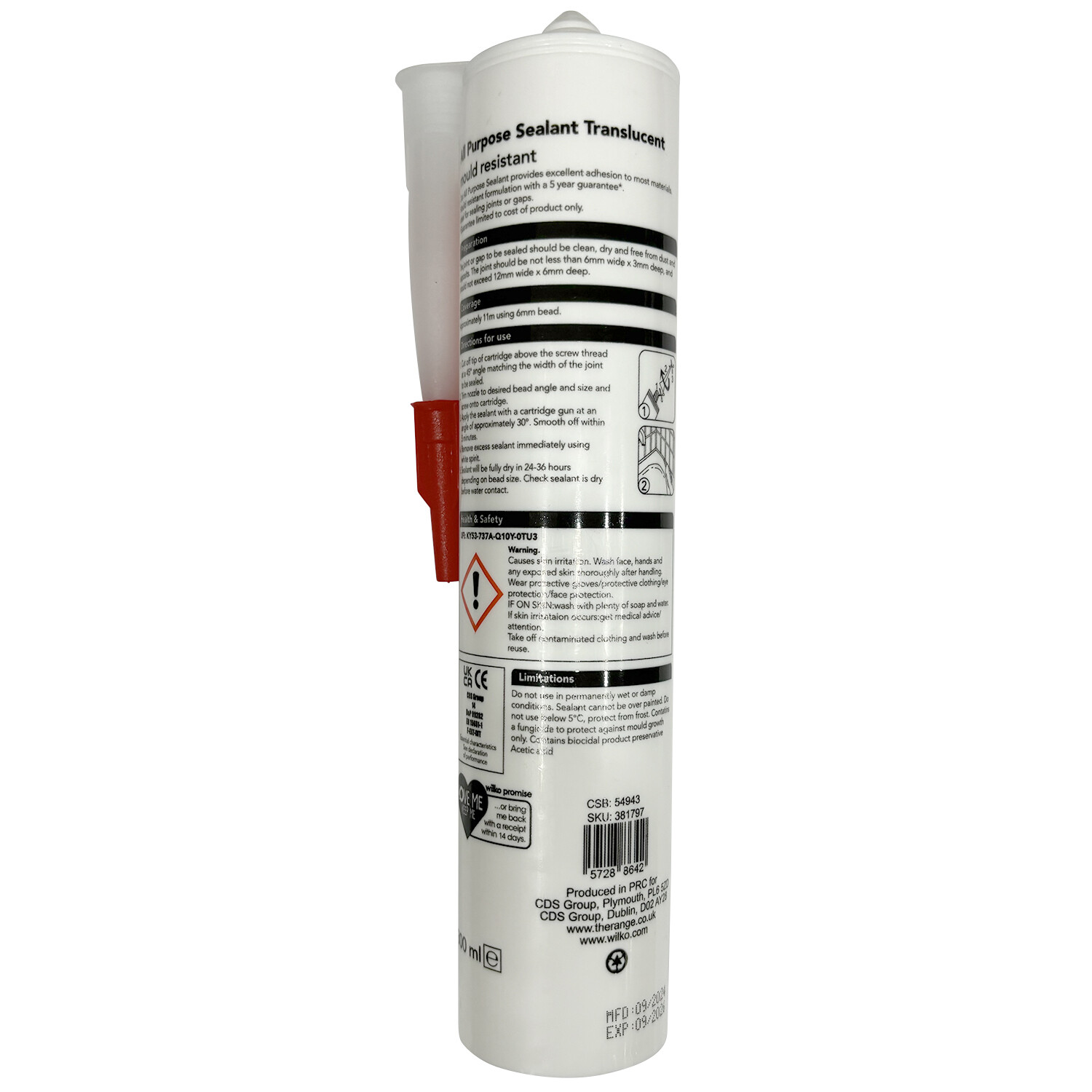 wilko All Purpose Sealant - Translucent Image 2