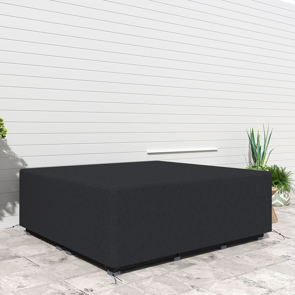 Outsunny Black Garden Furniture Cover 225 x 210cm Image 5