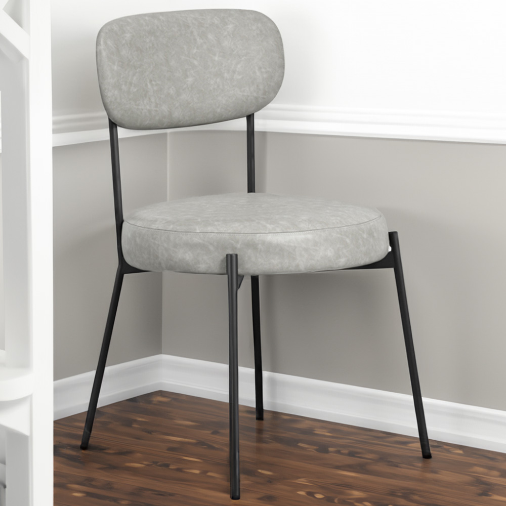 Smith Set of 2 Graphite Dining Chair Image 1