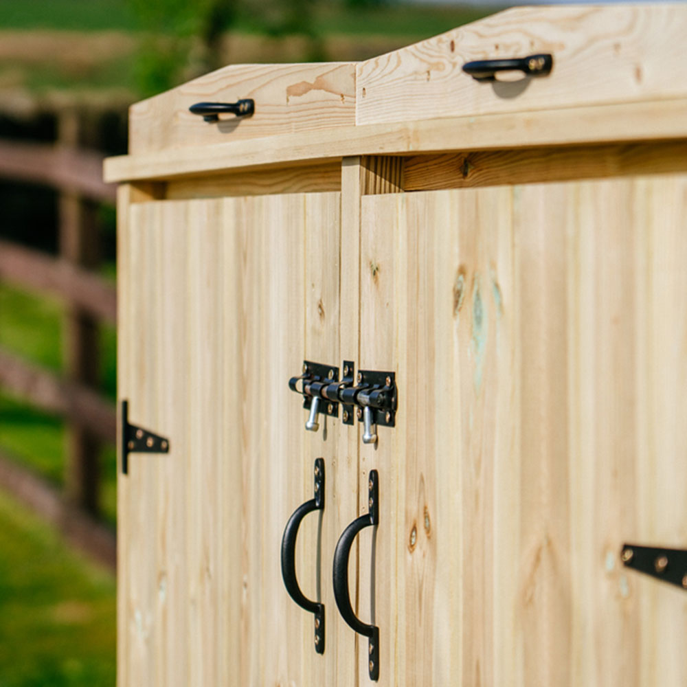 The Garden Village Chatburn 2 Recycle Box 2 Wheelie Bin Shed Image 7
