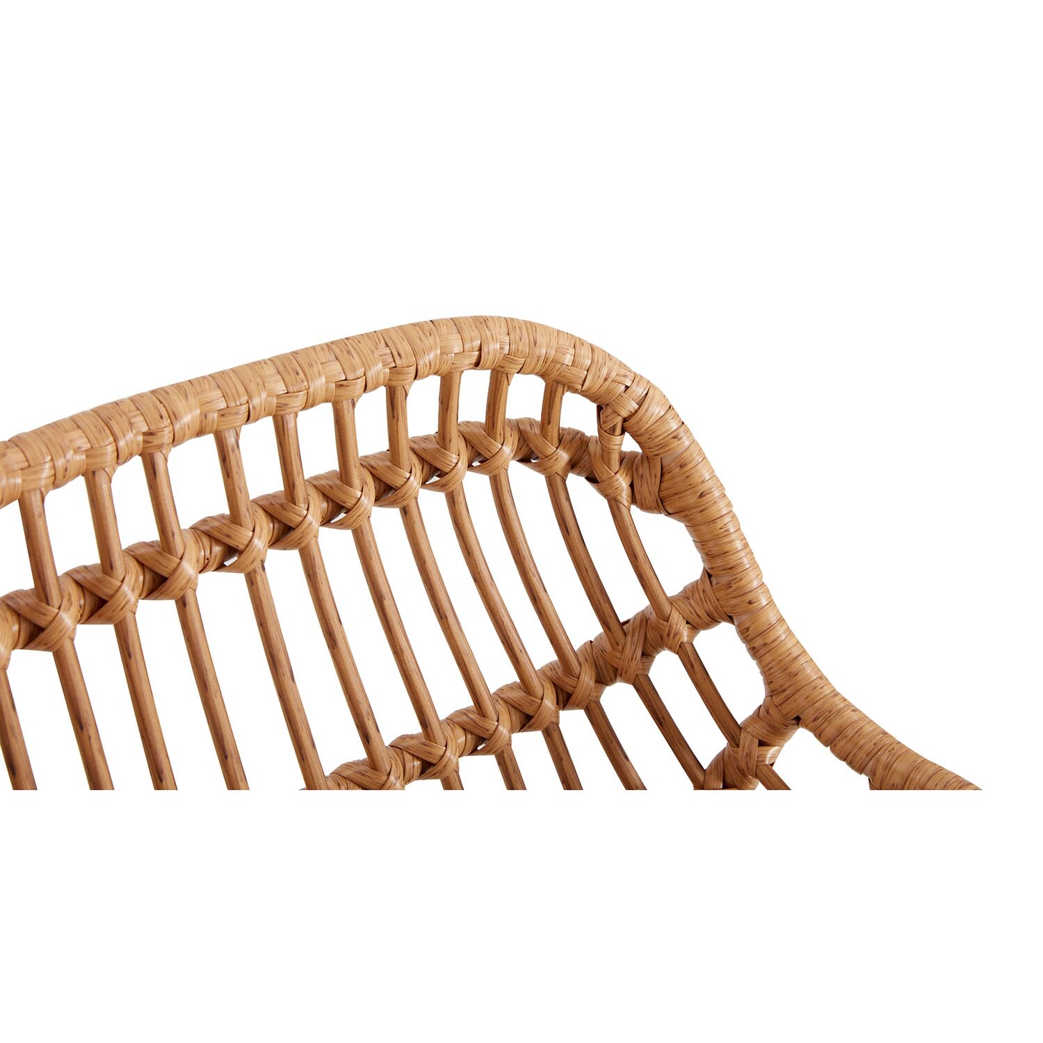 Rattan Barstool - Brown &amp; Black Image 5