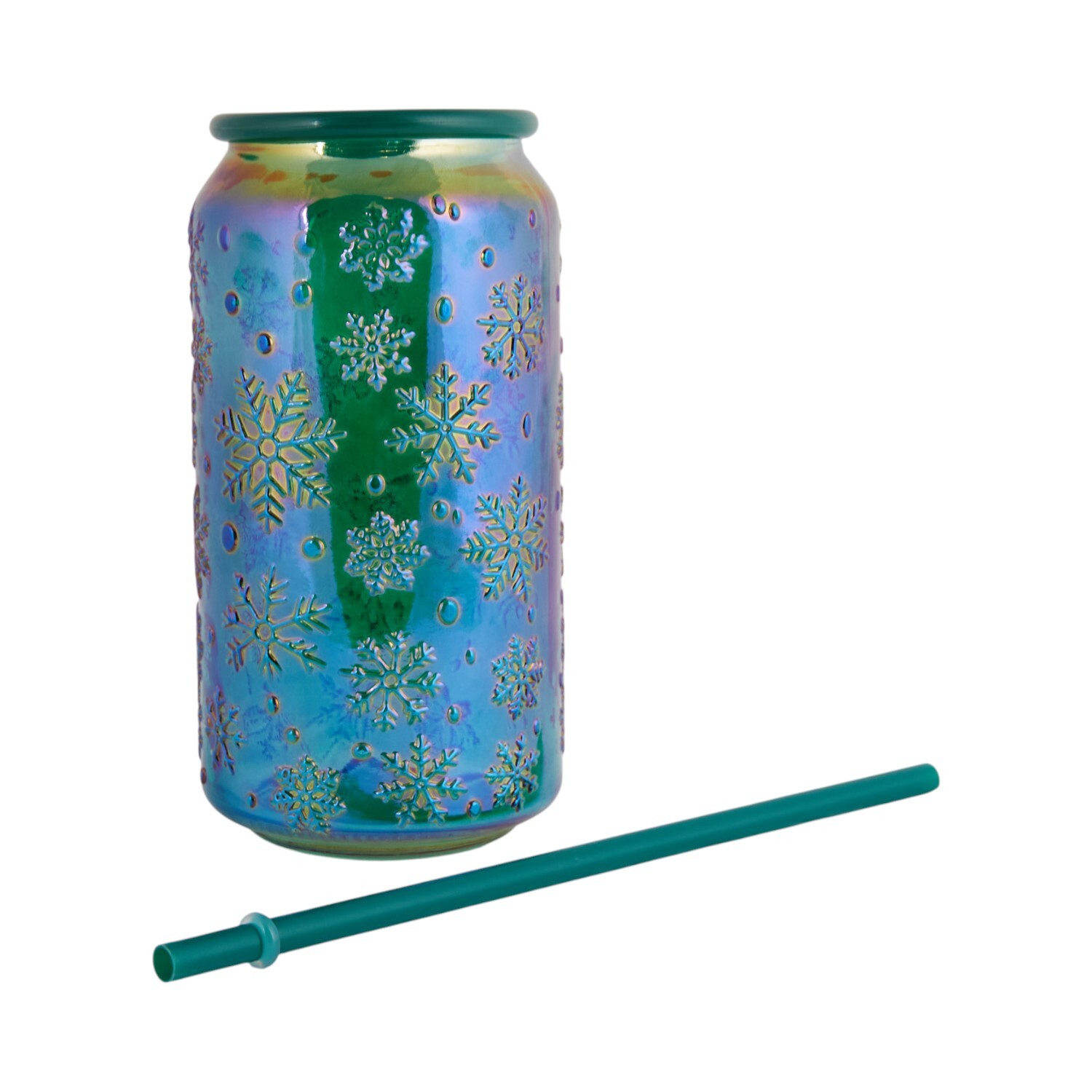 Xmas Iridescent Glass Jar Image 6