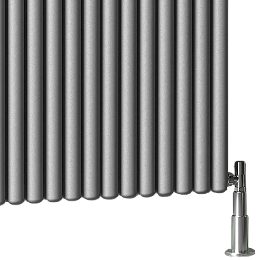 Towelrads Winchester 4923BTU Horizontal Anthracite Aluminium Radiator 600 x 1031mm 1443W Image 4
