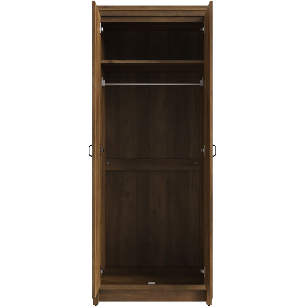 GFW Boston 2 Door Knotty Oak Wardrobe Image 3