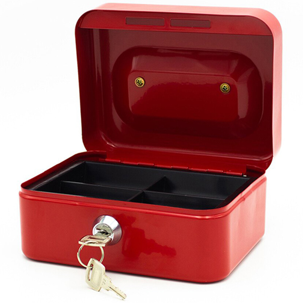 Cash Tin With Lock Keys - Small Image 4