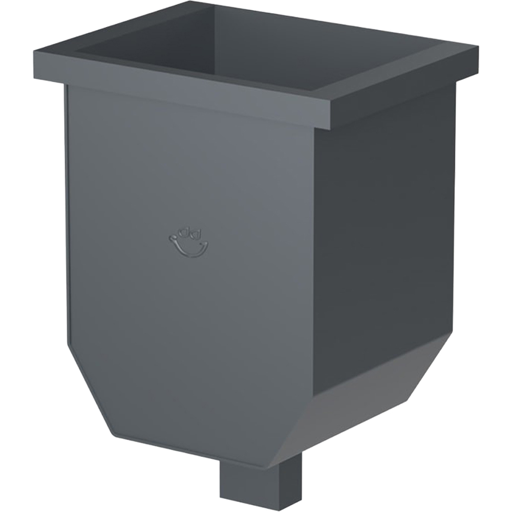 Galeco Steel Round Hopper and Downpipe Kit Graphite Grey 87mm Image 5