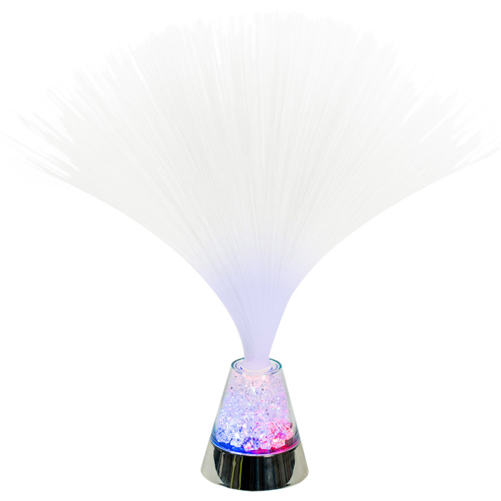 ValueLights Ice Cube Colour Changing LED Fibre Optic Table Lamp Image 1