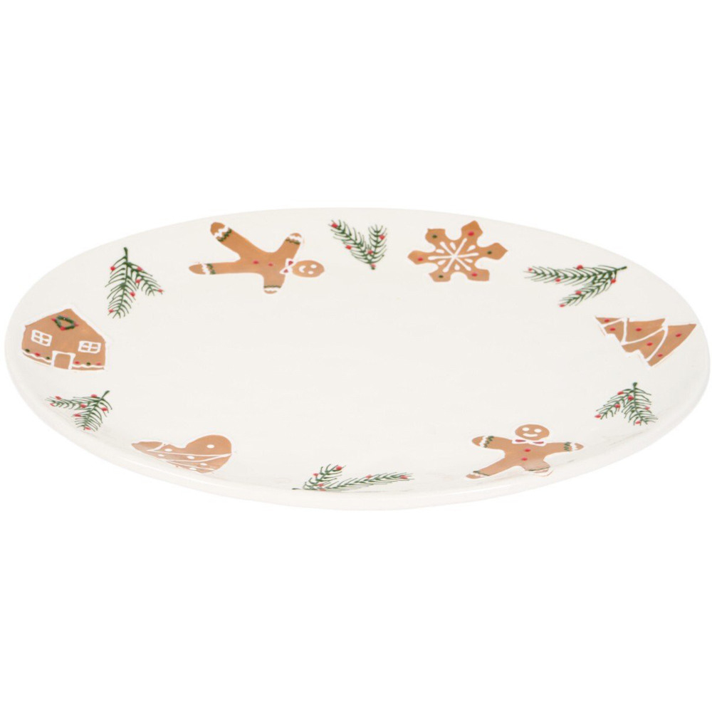 Gingerbread Serving PlatterWhite Image 2