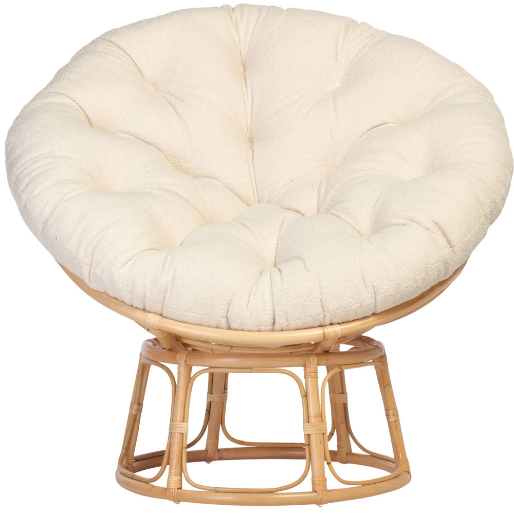 Desser Furniture Papasan Natural and Shadow Vanila Chair Image 2