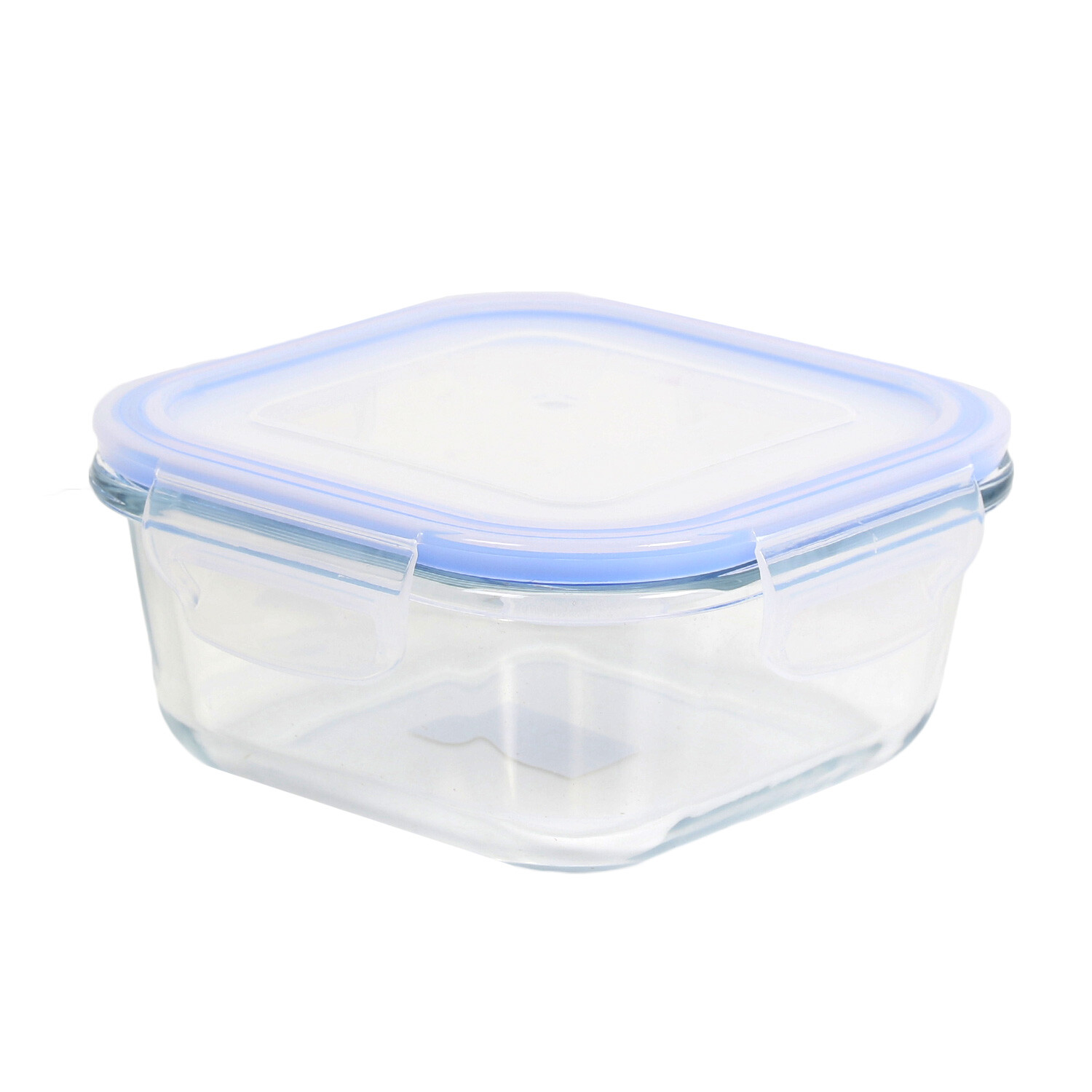 Set of 3 Square Glass Food Storage Containers Image 4