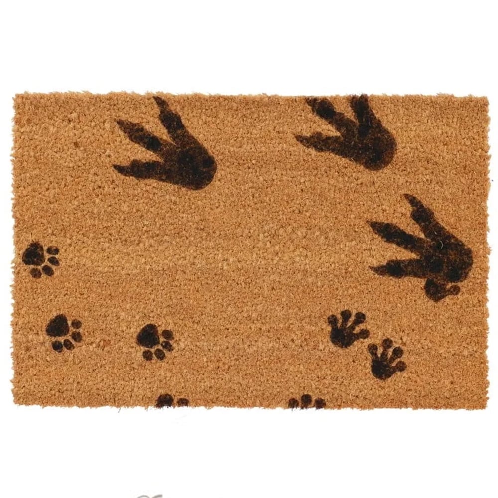 Fallen Fruits Personalised Animal Foot Prints Door Mat with Pyo Set 60 x 40cm Image 2