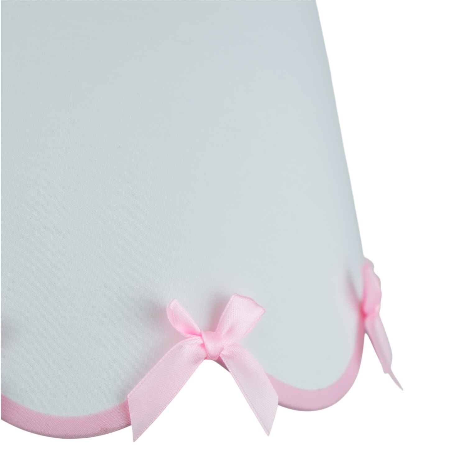 Scalloped Bow Lamp Shade White Image 5