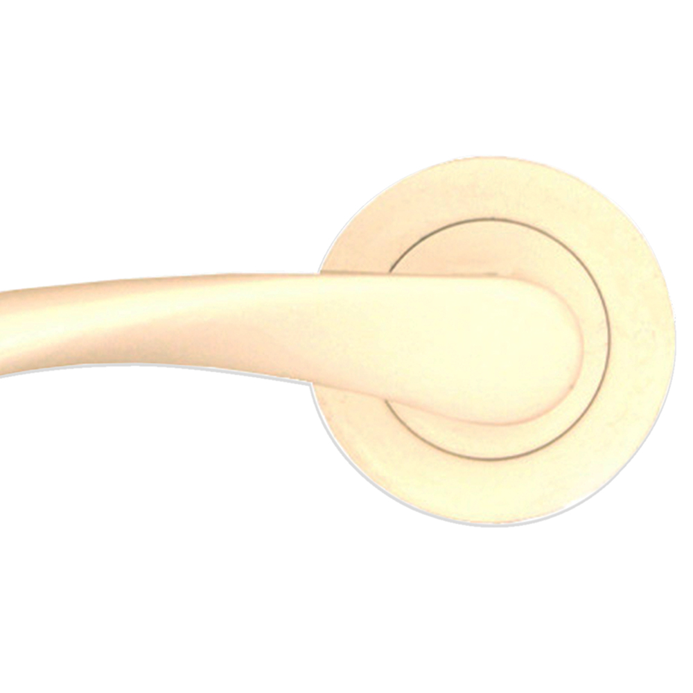 Spira Brass Mercury Ivory Lever Door Handle 2 Pack Image 2