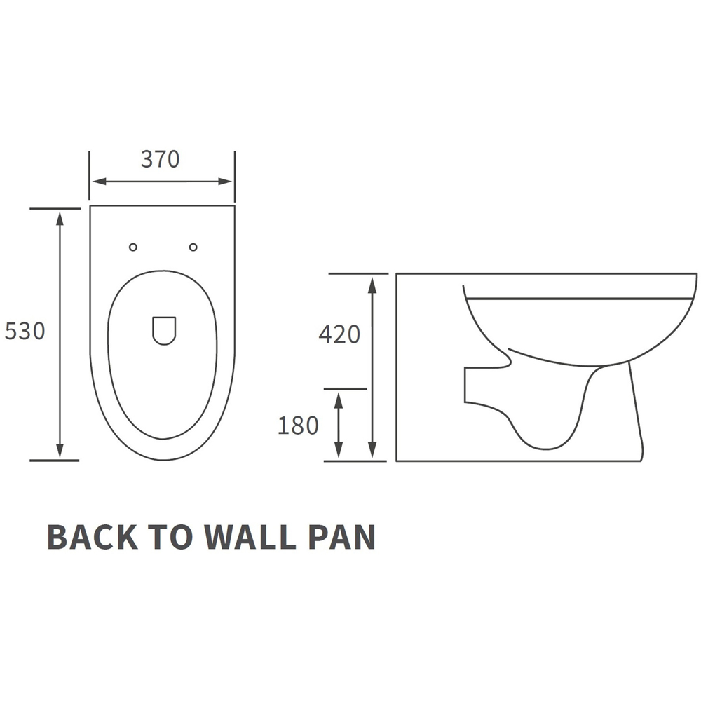 Bathstore Ventura Back to Wall WC and Soft Close Seat with Dual Flush Image 6