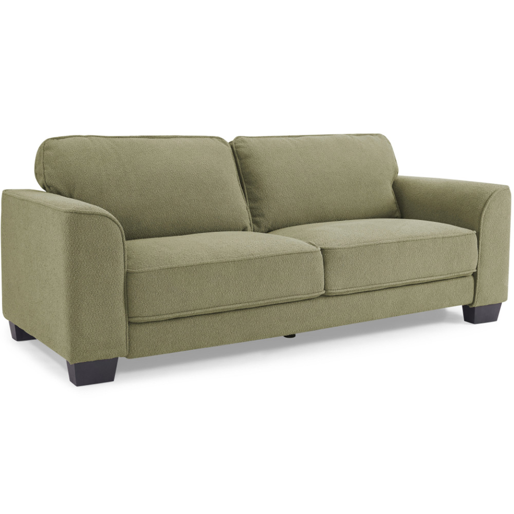 Home Detail Jada 3 Seater Sage Green Boucle Sofa Image 2