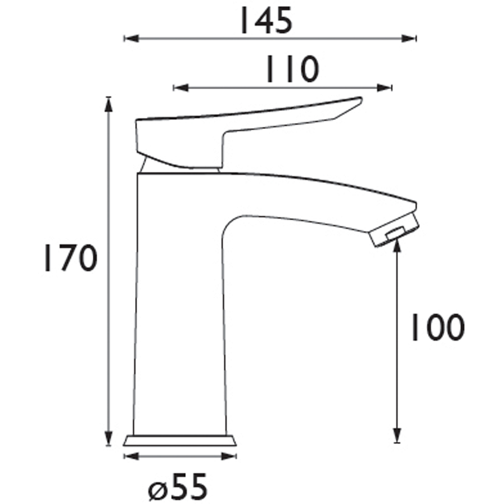 Bristan Apelo Chrome Cool Start Basin Mixer with Clicker Waste Image 9
