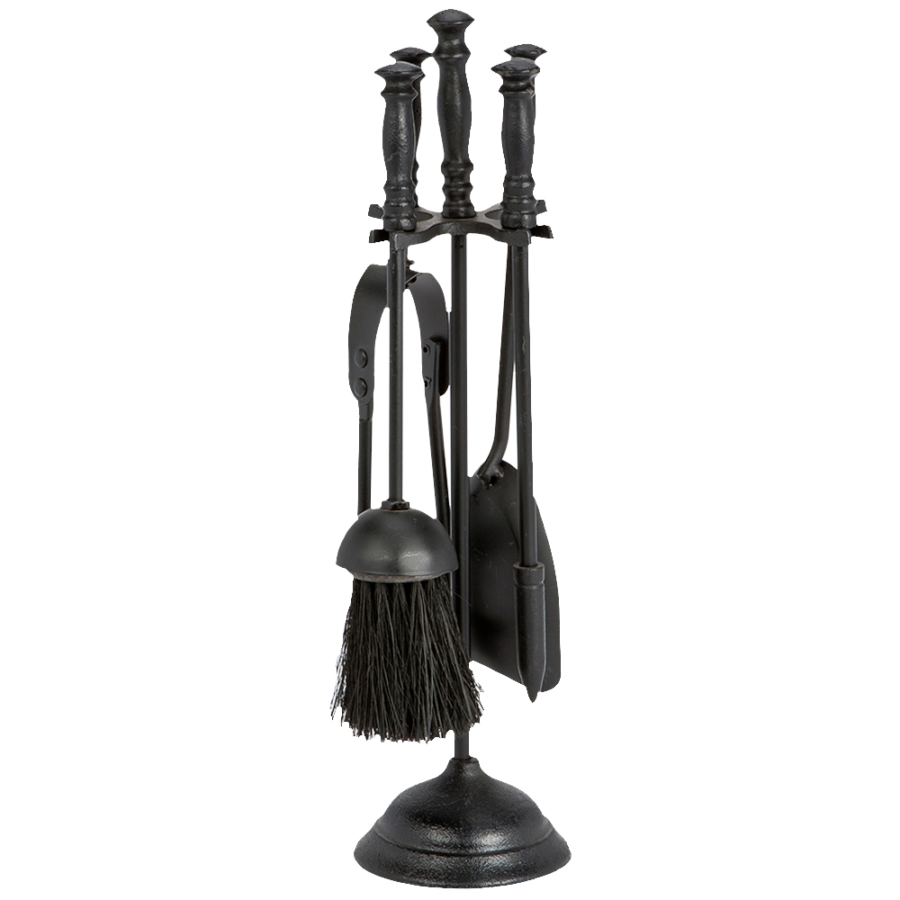 Inglenook Fireside 5 Piece Black Fireplace Companion Tool Set Image 1