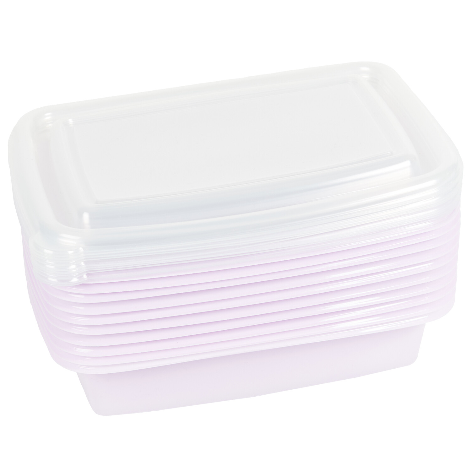 Pack of 10 Food Preparation Containers - Sage or Lilac Image 3