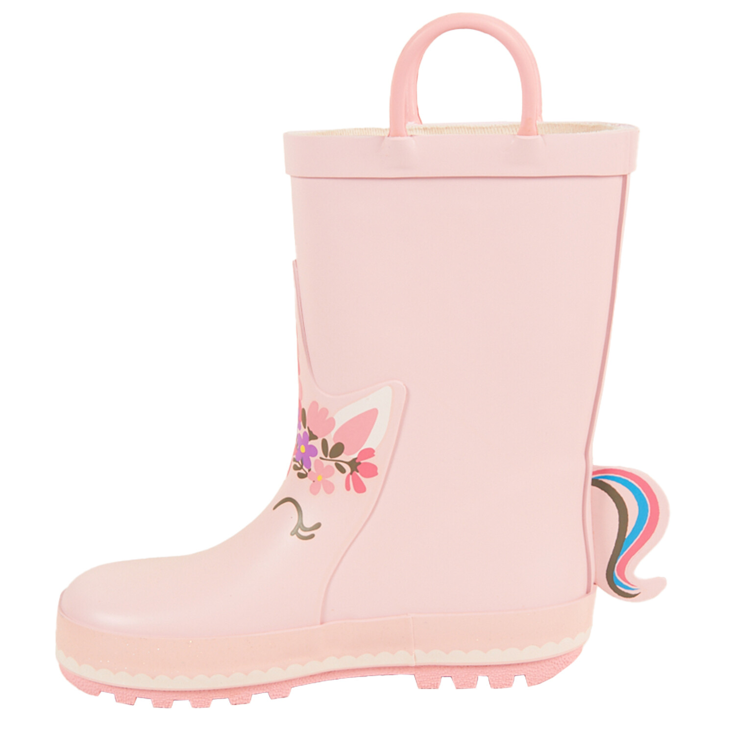 Kids Unicorn Wellingtons - Pink / Size 10 Image 3