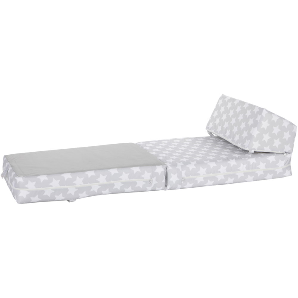Kaikoo Single Silver Star Foldable Chair Bed Image 3