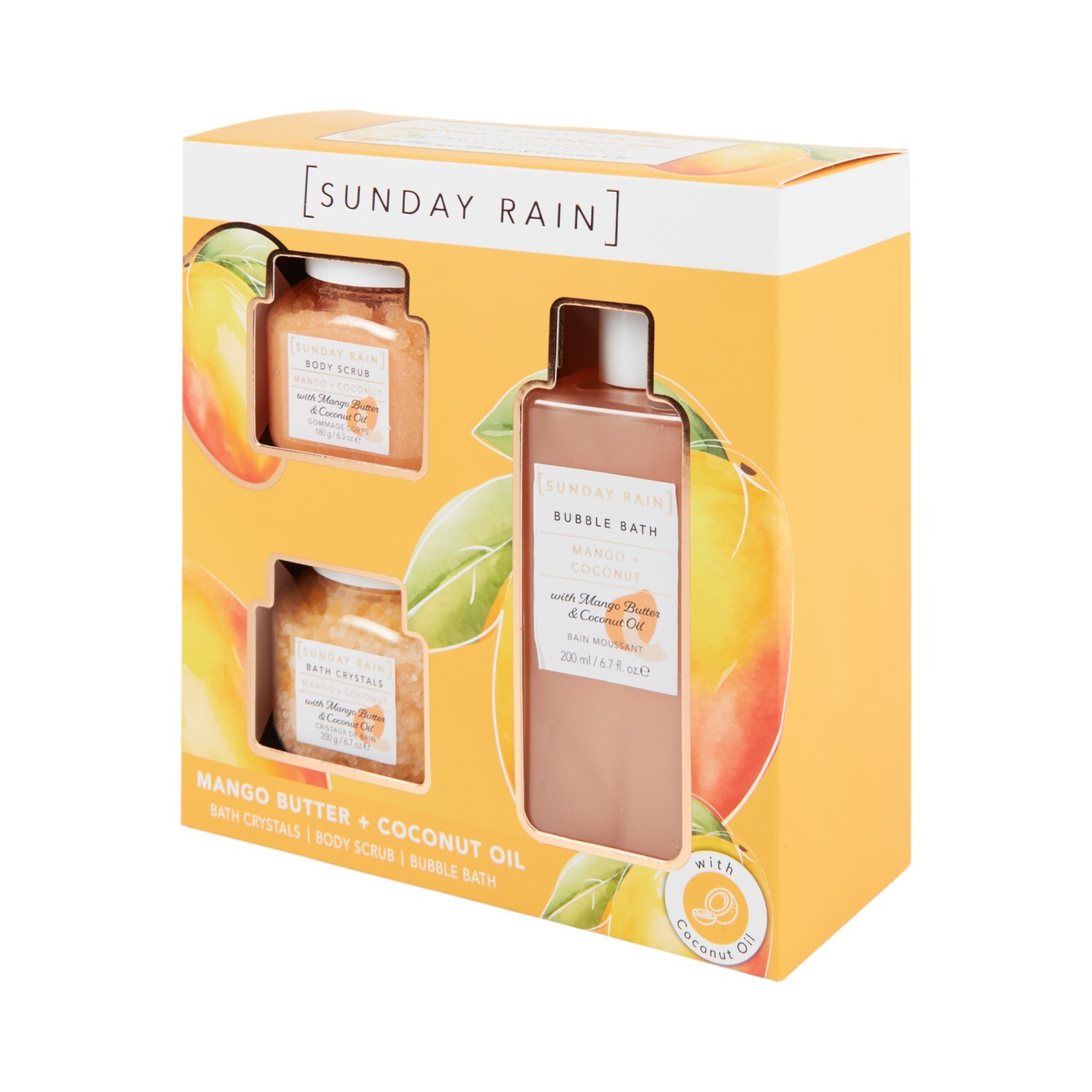Sunday Rain Mango and Coconut Bath Trio Image 2