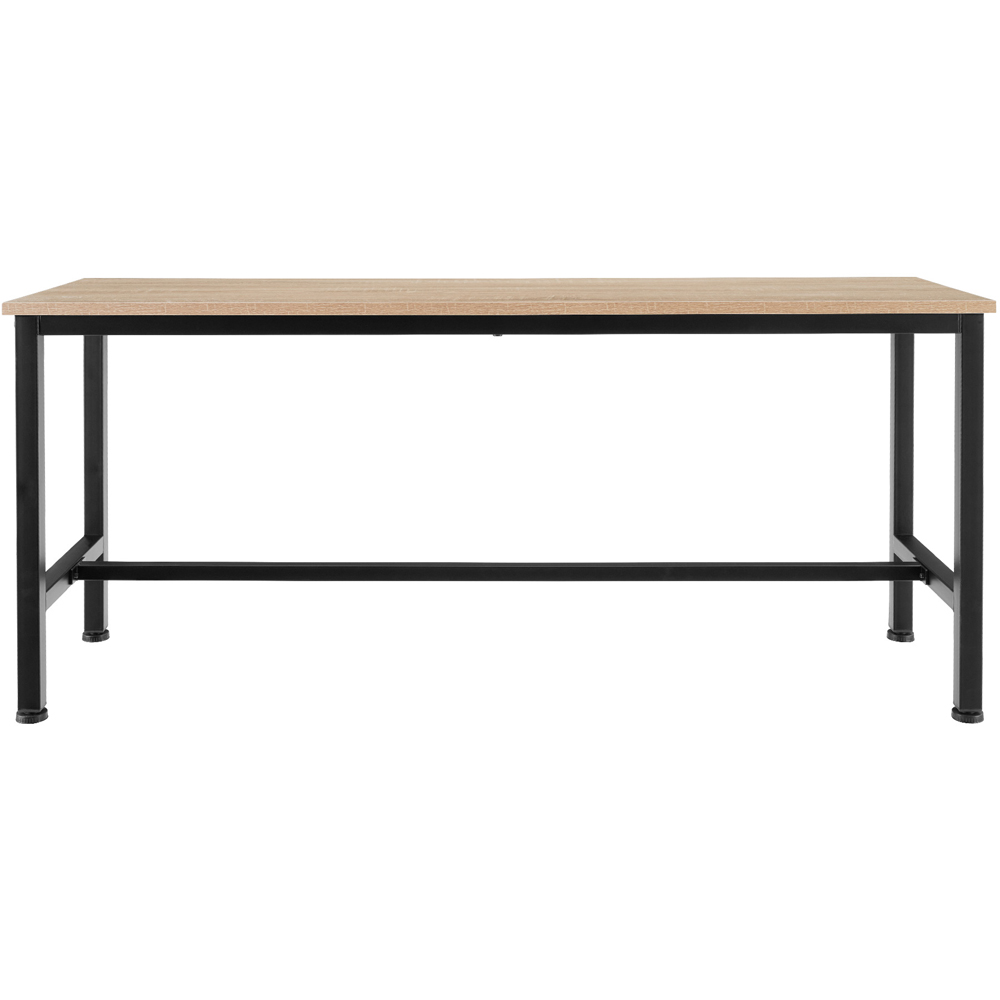 tectake Fairfield Set of 2 Light Wood Oak Sonoma Bench Image 3